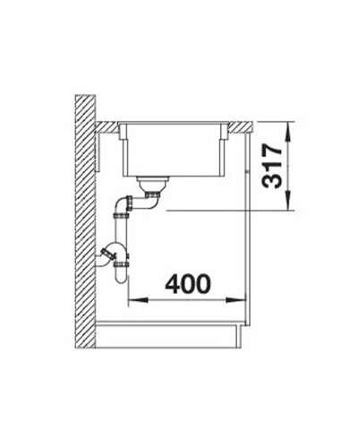 Кухонна мийка Blanco ETAGON 500-F (526346) білий