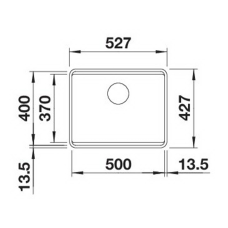 Кухонна мийка Blanco ETAGON 500-F (526349) чорний