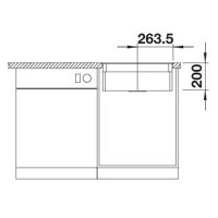 Кухонна мийка Blanco ETAGON 500-F (527074) ніжний білий