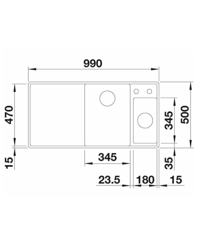 Кухонна мийка Blanco AXIA III 6S-F (527047) ніжний білий