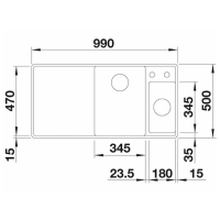 Кухонна мийка Blanco AXIA III 6S-F (527048) ніжний білий