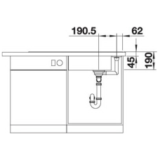 Кухонна мийка Blanco AXIA III XL 6S-F (527054) ніжний білий