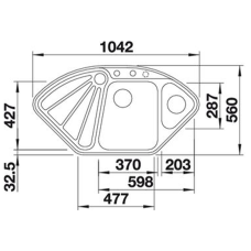Кухонна мийка Blanco DELTA II-F (527056) ніжний білий