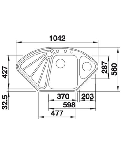 Кухонна мийка Blanco DELTA II-F (527056) ніжний білий