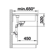 Кухонна мийка Blanco DELTA II-F (527056) ніжний білий