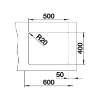 Кухонна мийка Blanco ETAGON 500-U (527075) ніжний білий
