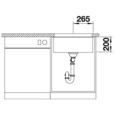 Кухонна мийка Blanco ETAGON 500-U (527075) ніжний білий