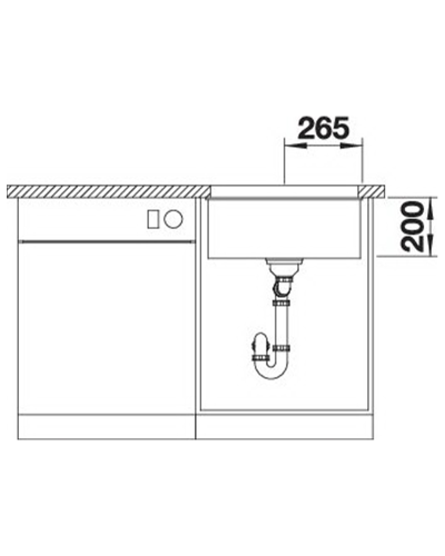 Кухонна мийка Blanco ETAGON 500-U (527075) ніжний білий