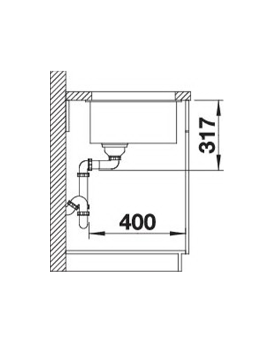 Кухонна мийка Blanco ETAGON 500-U (527075) ніжний білий