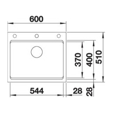 Кухонна мийка Blanco ETAGON 6 (527076) ніжний білий