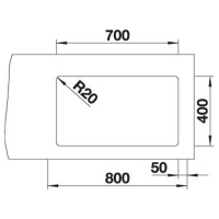 Кухонна мийка Blanco ETAGON 700-U (527078) ніжний білий