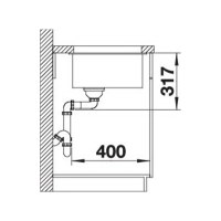 Кухонна мийка Blanco ETAGON 700-U (527078) ніжний білий