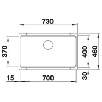 Кухонна мийка Blanco ETAGON 700-U (527078) ніжний білий