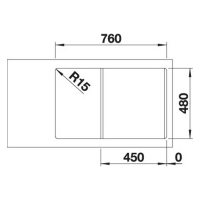 Кухонна мийка Blanco LEGRA 45S (527085) ніжний білий