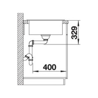 Кухонна мийка Blanco LEGRA 45S (527085) ніжний білий