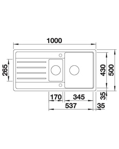 Кухонна мийка Blanco LEGRA 6S 527088