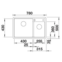 Кухонна мийка Blanco LEGRA 8 (527089) ніжний білий
