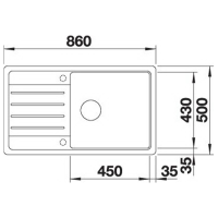 Кухонна мийка Blanco LEGRA XL 6S (527091) ніжний білий