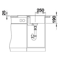 Кухонна мийка Blanco METRA 45S Compact (527102) ніжний білий