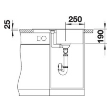 Кухонна мийка Blanco METRA 45S Compact (527102) ніжний білий