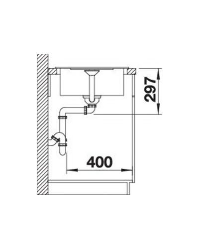 Кухонна мийка Blanco METRA 45S Compact (527102) ніжний білий