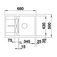 Кухонна мийка Blanco METRA 45S Compact (527102) ніжний білий