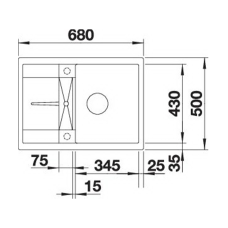 Кухонна мийка Blanco METRA 45S Compact (527102) ніжний білий