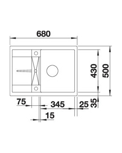 Кухонна мийка Blanco METRA 45S Compact (527102) ніжний білий