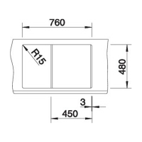 Кухонна мийка Blanco METRA 45S (527105) ніжний білий