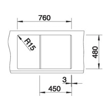 Кухонна мийка Blanco METRA 45S (527105) ніжний білий