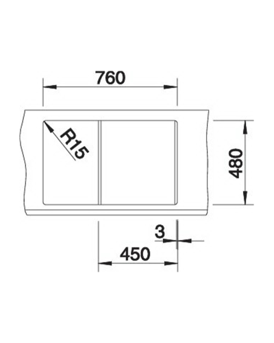 Кухонна мийка Blanco METRA 45S (527105) ніжний білий