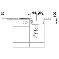 Кухонна мийка Blanco METRA 45S (527105) ніжний білий