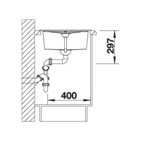 Кухонна мийка Blanco METRA 45S (527105) ніжний білий