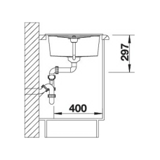 Кухонна мийка Blanco METRA 45S (527105) ніжний білий