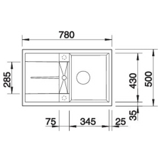 Кухонна мийка Blanco METRA 45S (527105) ніжний білий