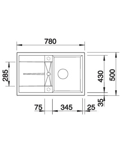 Кухонна мийка Blanco METRA 45S (527105) ніжний білий