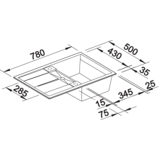Кухонна мийка Blanco METRA 45 S-F (527107) ніжний білий