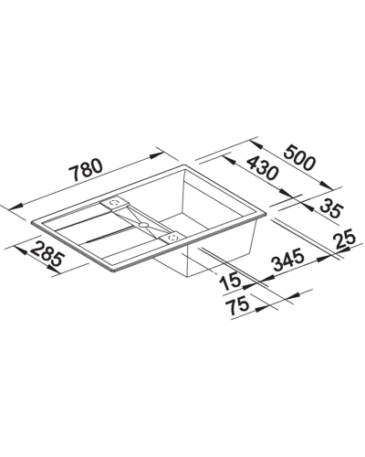 Кухонна мийка Blanco METRA 45 S-F (527107) ніжний білий