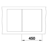 Кухонна мийка Blanco METRA 45 S-F (527107) ніжний білий