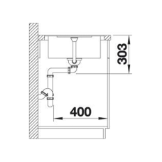 Кухонна мийка Blanco METRA 45 S-F (527107) ніжний білий