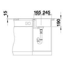 Кухонна мийка Blanco METRA 45 S-F (527107) ніжний білий