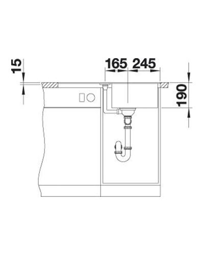 Кухонна мийка Blanco METRA 45 S-F (527107) ніжний білий