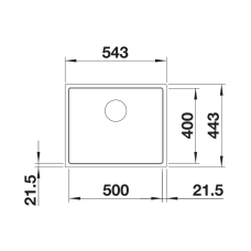 Кухонна мийка Blanco SUBLINE 500-IF SteelFrame (525998) чорний / нержавіюча сталь