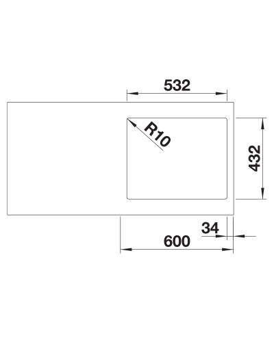 Кухонна мийка Blanco SUBLINE 500-IF SteelFrame (525998) чорний / нержавіюча сталь