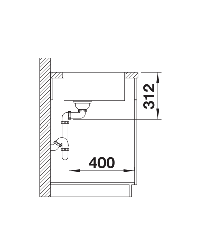 Кухонна мийка Blanco SUBLINE 500-IF SteelFrame (525998) чорний / нержавіюча сталь