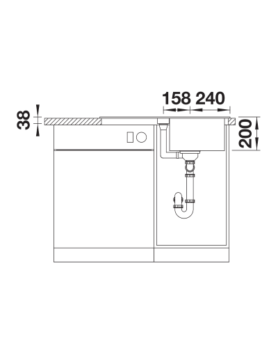 Кухонна мийка Blanco ADIRA 45 S (527586)