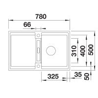 Кухонна мийка Blanco ADIRA 45 S (527592) кава