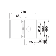 Кухонна мийка Blanco ADIRA 45 SF (527599) сірий беж