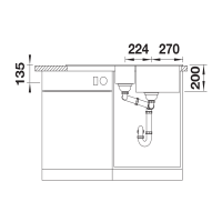 Кухонна мийка Blanco ADIRA 6 S (527604) вулканічний сірий
