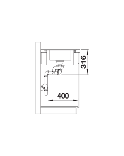 Кухонна мийка Blanco ADIRA 6 SF (527609)